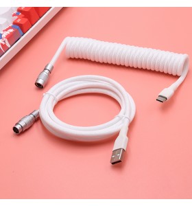 gx16 gx12 mini xlr yc8 aviator connector cable usb c coiled Mechanical keyboard cable